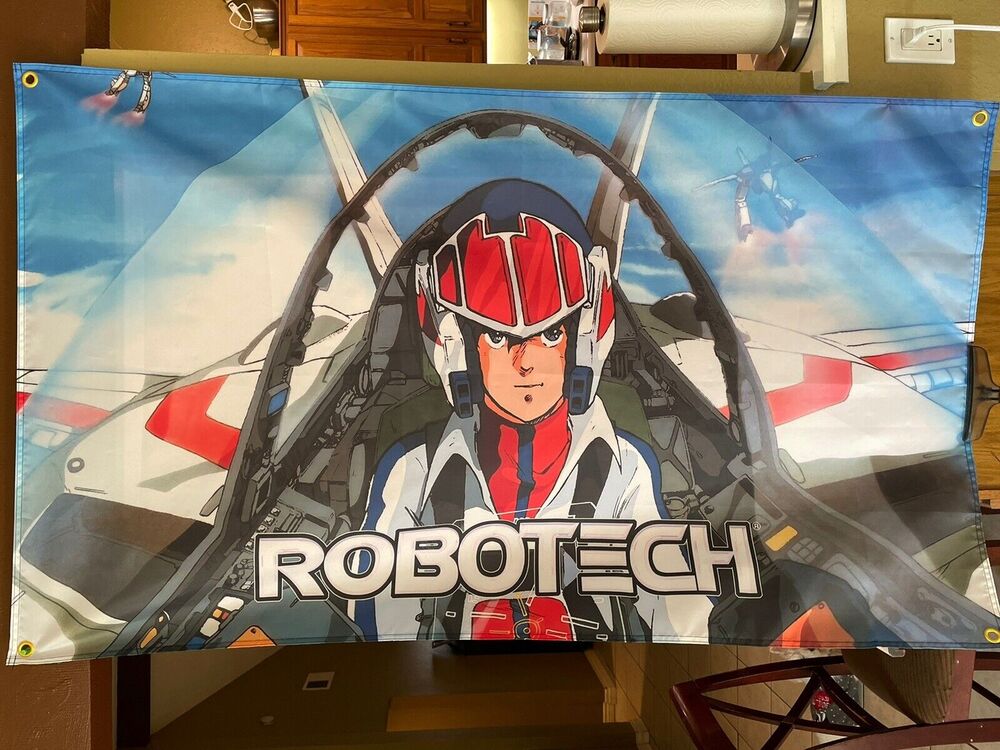 ROBOTECH / MACROSS SAGA 5ft Flag RICK HUNTER VERITECH Poster Banner